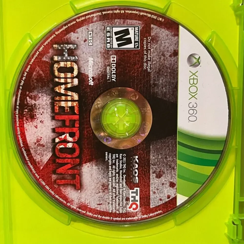 Homefront Xbox 360 Game 2011 Microsoft Complete Action Fantasy War Shooter VG
